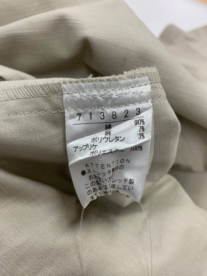 アルベロベロ 713823 コート F ベージュ ノーカラー ぶたさん フラワーモチーフ ITG2WN5EGSYO