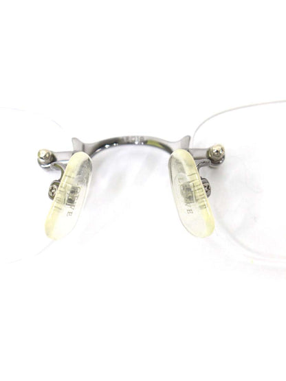 ロエベ MOD034J メガネ シルバー/ブラウン リムレス スクエア IT9P68E88QH4