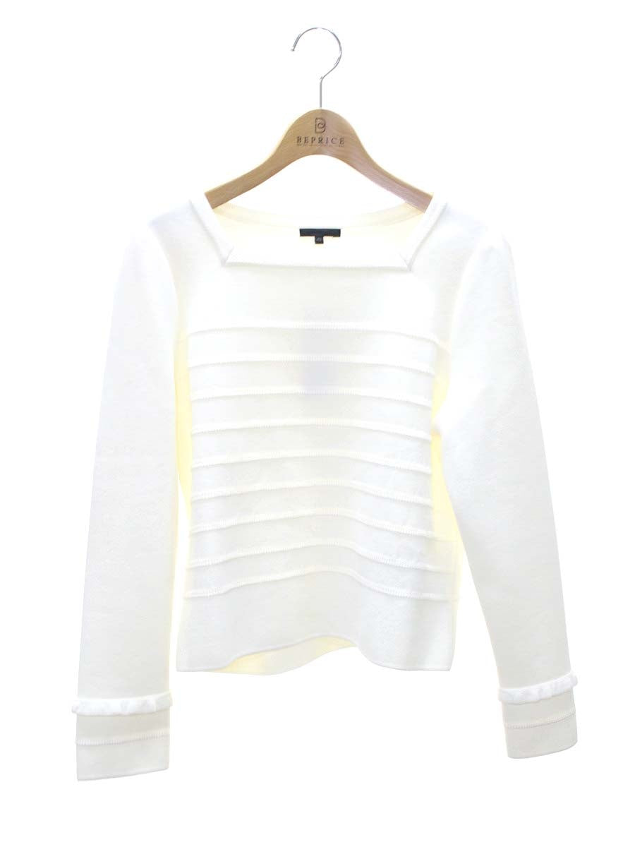 トゥービーシック W5N01-103-02 ニット 42 ホワイト ボーダー ITACOXOINMKO