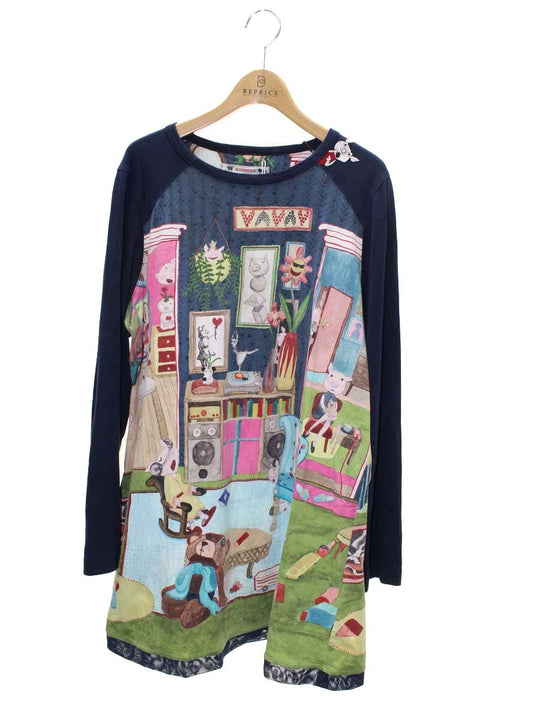 アルベロベロ 332778 チュニック F ネイビー 部屋モチーフ ITIUY3M4FIQ6