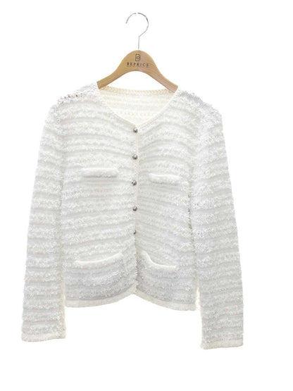 フォクシーブティック Pale Gray Tweed 35348 ジャケット 38 グレー ITWA8F4MOKXS