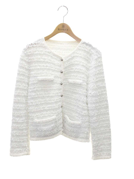 フォクシーブティック Pale Gray Tweed 35348 ジャケット 38 グレー ITWA8F4MOKXS