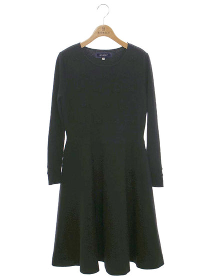 エムズグレイシー Ribbon Knit One-piece 818570 ワンピース 40 ブラック リボン ITQ9BWJYV8TQ