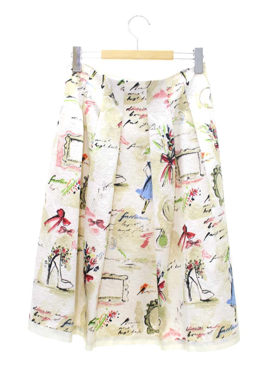 エムズグレイシー 女の子とキュートモチーフスカート 417125 40 ベージュ IT2AP5FRT9MC
