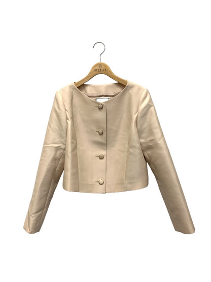 レリアン 0405712 ノーカラージャケット 11 ベージュ シルク ウール ITWVVP8ZYDZ4 【SALE】