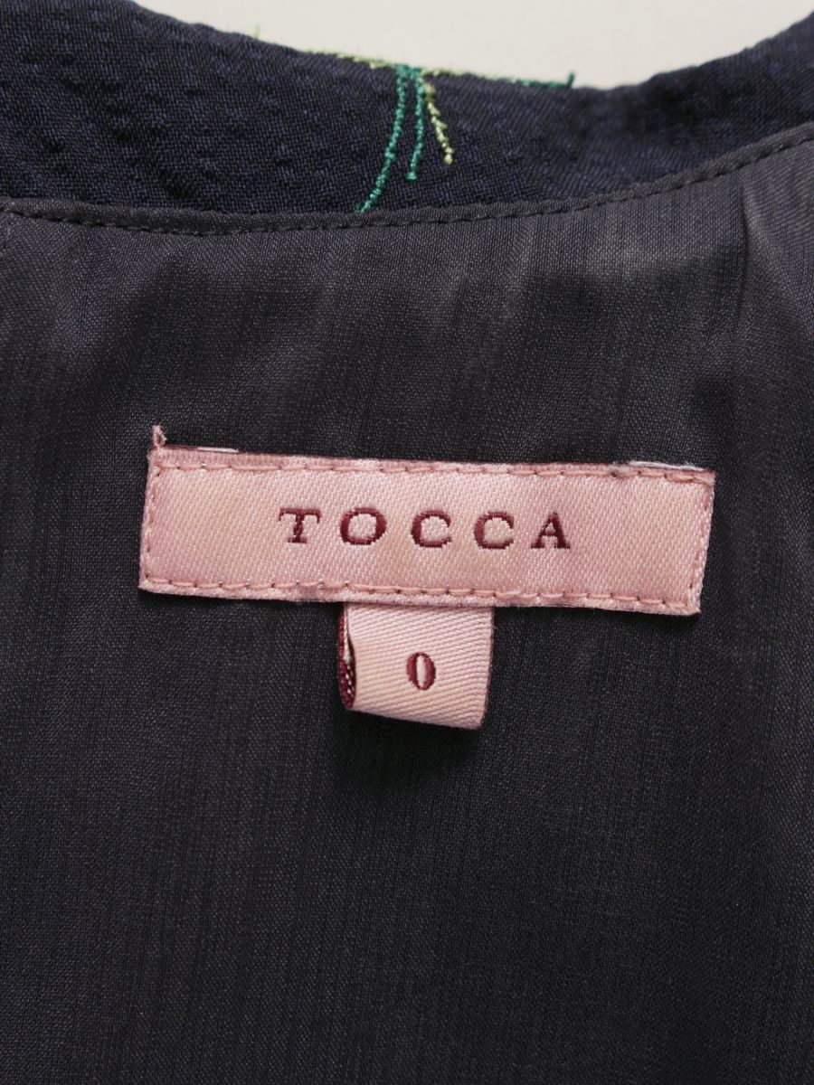 トッカ 【洗える！】LILY OF THE VALLEY ドレス OPTOSM0210 ワンピース 0 ネイビー ITA611T4J1DM 【SALE】