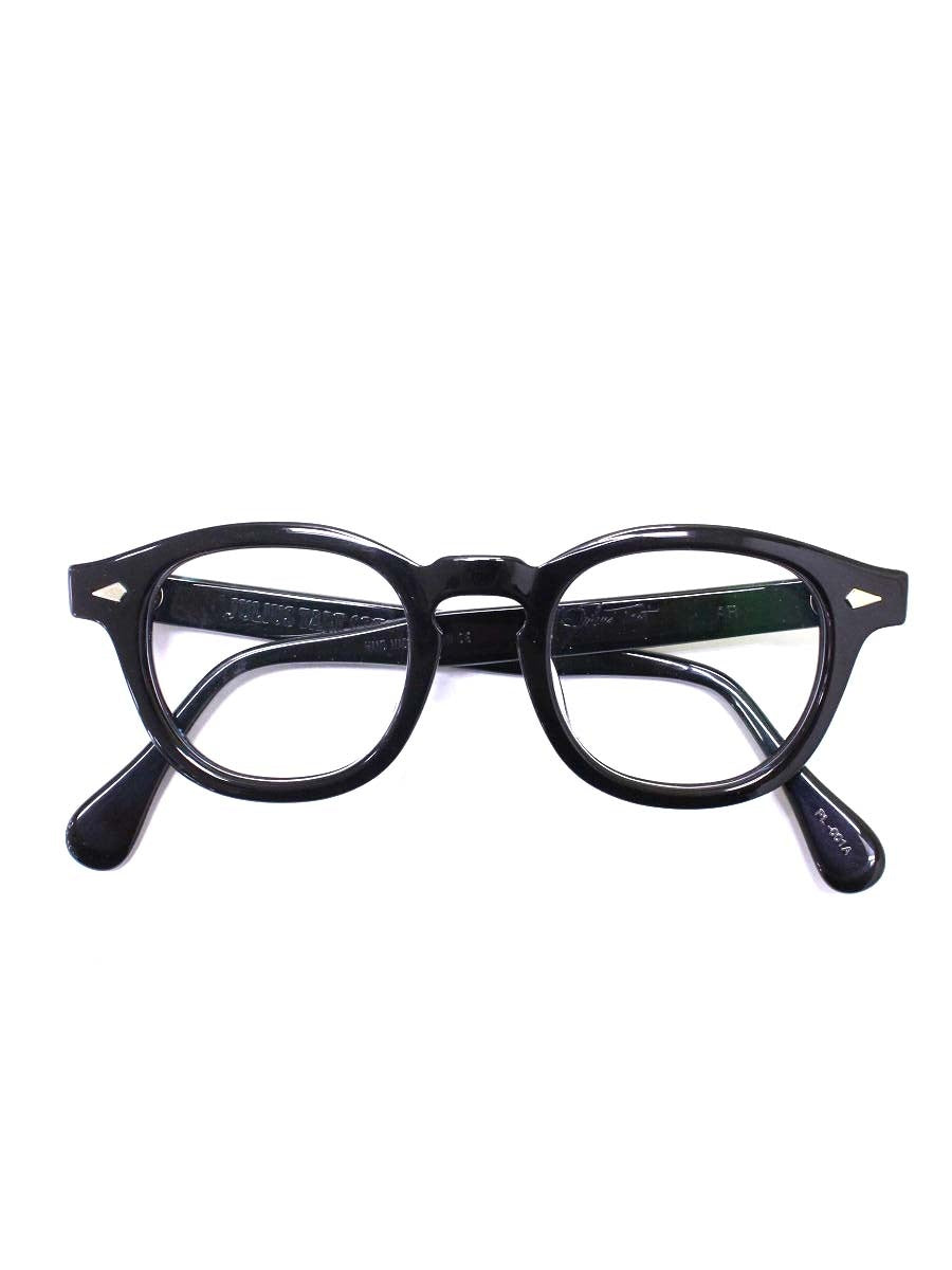 ジュリアスタートオプティカル PL-001A AR メガネ ブラック セルフレーム フルリム ウェリントン 44-22 ITT4Y641I52Q