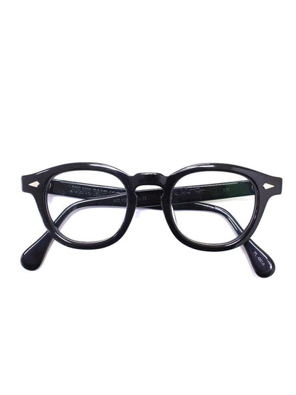 ジュリアスタートオプティカル PL-001A AR メガネ ブラック セルフレーム フルリム ウェリントン 44-22 ITT4Y641I52Q