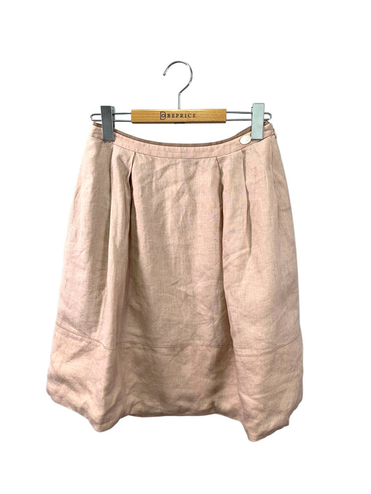 フォクシー 34196 スカート 40 ピンク ベルフラワー リネン ITEGPJCK7KKW 【SALE】