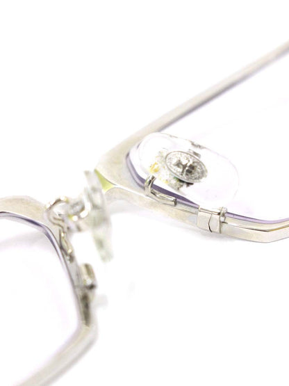 サムライ翔 SS-J214 メガネ シルバー/ホワイト メタルフレーム スクエア IT0VHUDZ6EY0