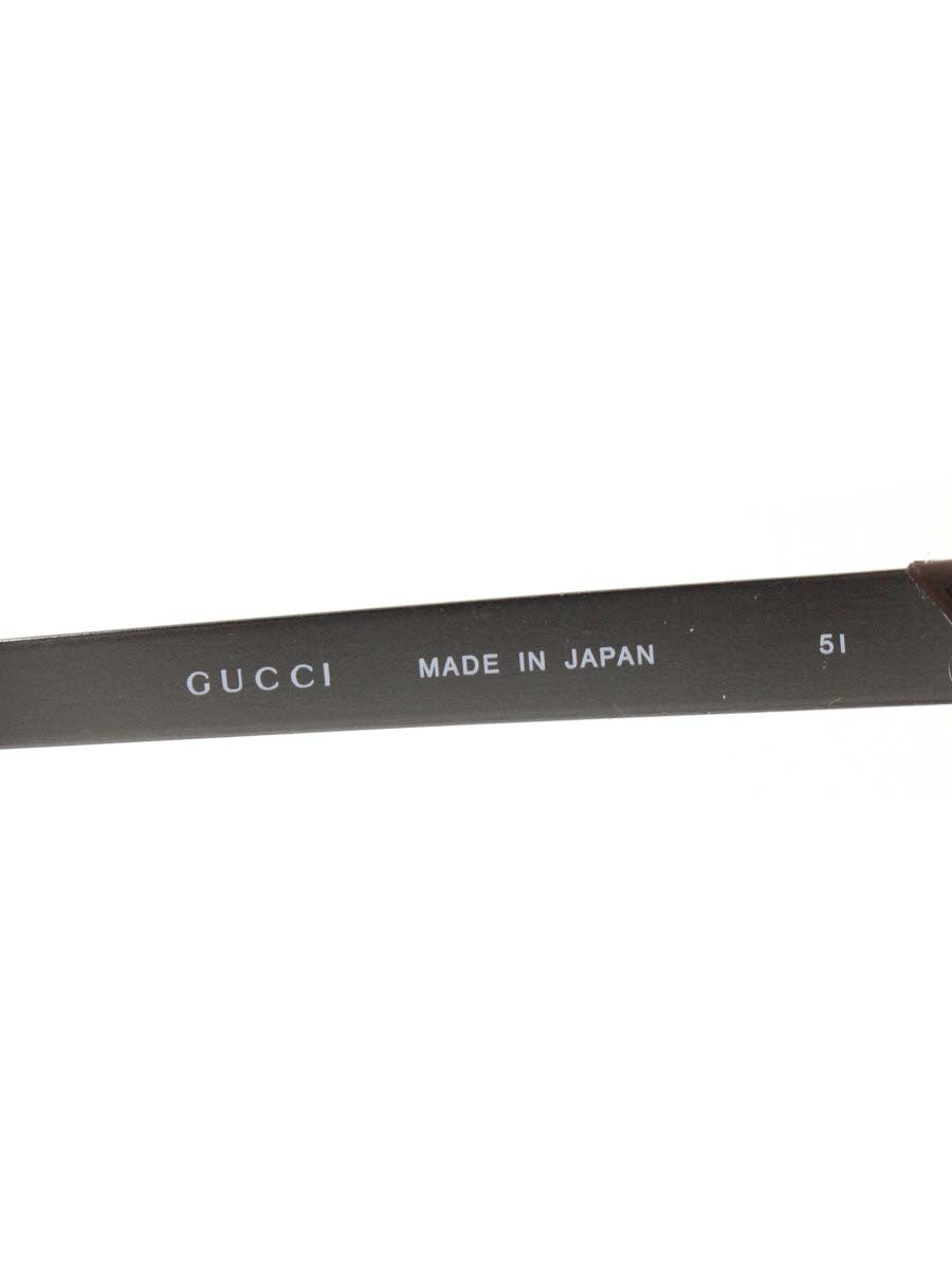 グッチ GG 9102/J メガネ ブラウン シェリーライン コンビフレーム フルリム スクエア チタン ITS9BW8YAIJ0