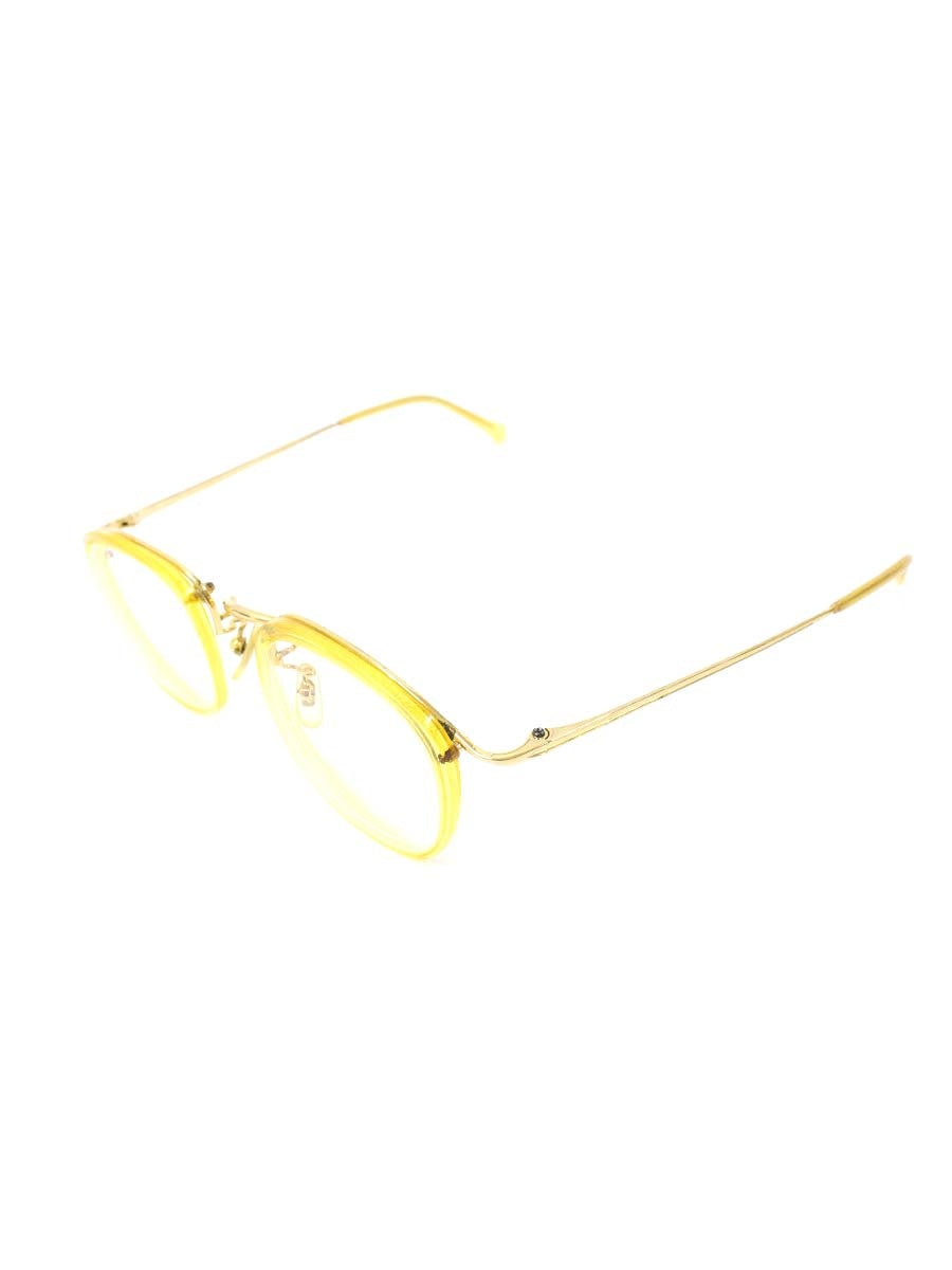 白山眼鏡店 眼鏡 イエロー/ゴールド メタルフレーム フルリム ウェリントン IT0H5YHP7WFG 【SALE】