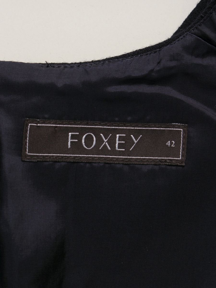 フォクシーブティック Dress V Baron 39477 ワンピース 42 ネイビー 2020年増産品 IT5X5AYYL4S8