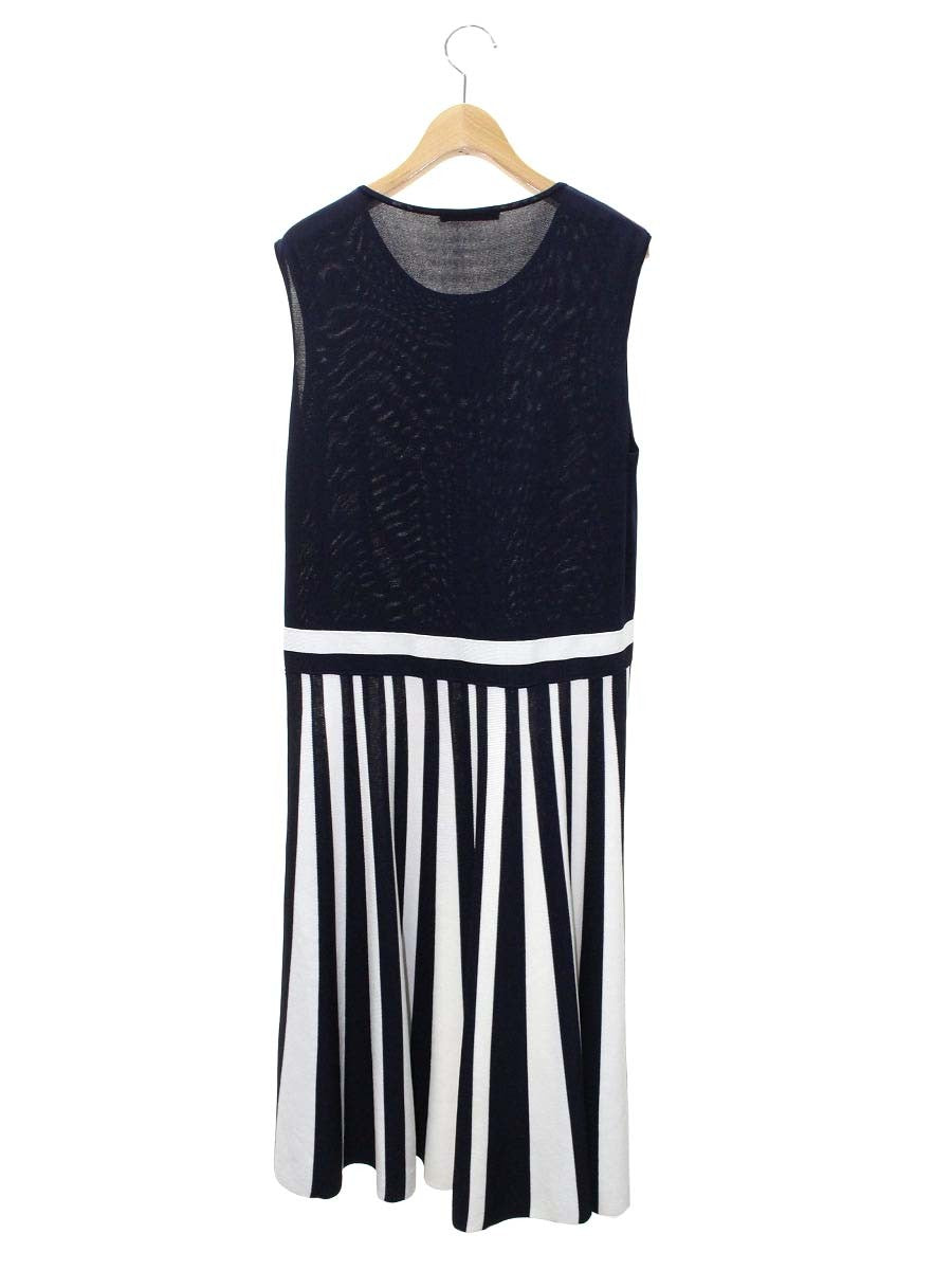キャロライナヘレラ 81CM764505125 ワンピース L ホワイト/ネイビー ITUNBRH5K4HY