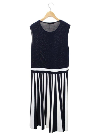 キャロライナヘレラ 81CM764505125 ワンピース L ホワイト/ネイビー ITUNBRH5K4HY