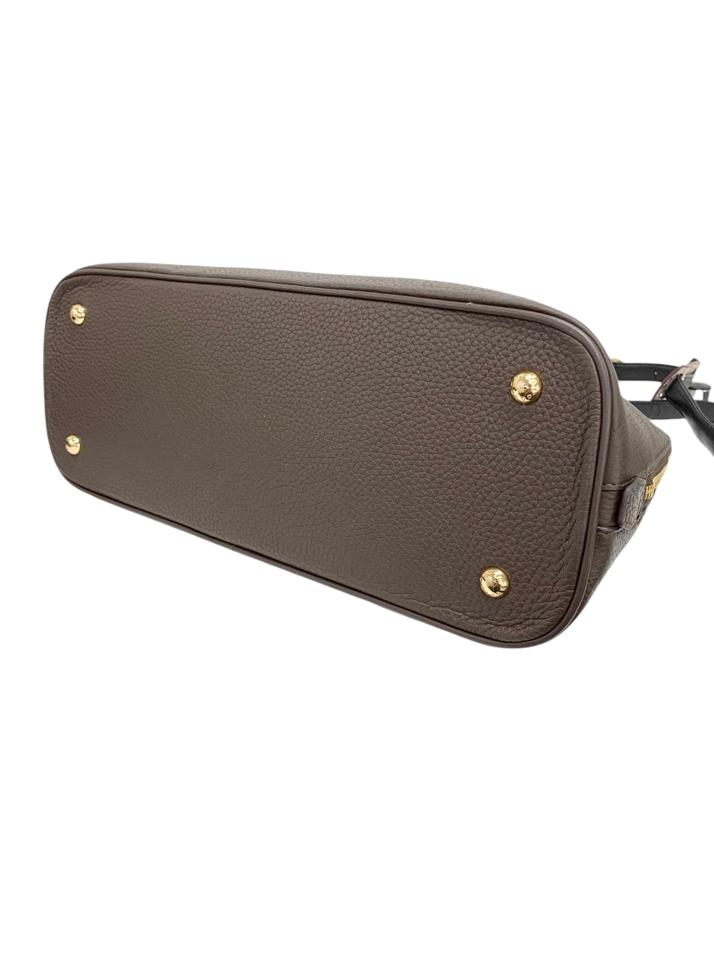 ココセリュックスゴールド ハンドバッグ ブラウン レザー 2WAY ITV08IOYHX06