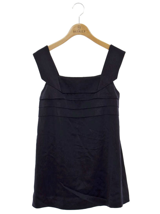 フォクシーニューヨーク collection キュプラサテンタンク 36657 Tシャツ 38 ネイビー ティアード ITUTVN6BS798 【SALE】