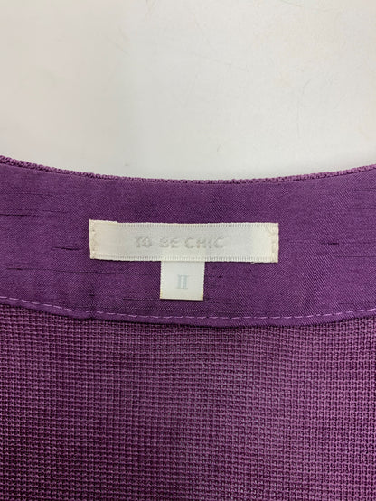 トゥービーシック UDE31-734-34 カーディガン 2 パープル リボン ITD1F6XOTC4I