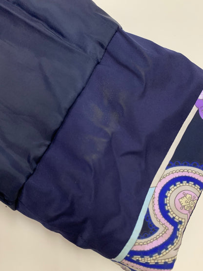 レオナールスポーツ 0526666 キルティングジャケット 42 ネイビー フード付 IT34W5JD5PT1