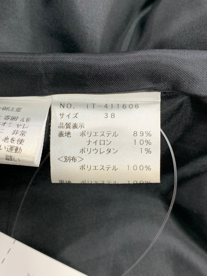 エムズグレイシー 411606 ワンピース 38 ブラック ローズ フラワーモチーフ エンボス ITL9SKX2KQWE