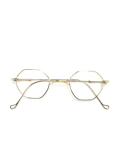 ルノア M2 mod.02 メガネ ゴールド メタルフレーム フルリム オクタゴンシェイプ ITA7T1ILDB3Y