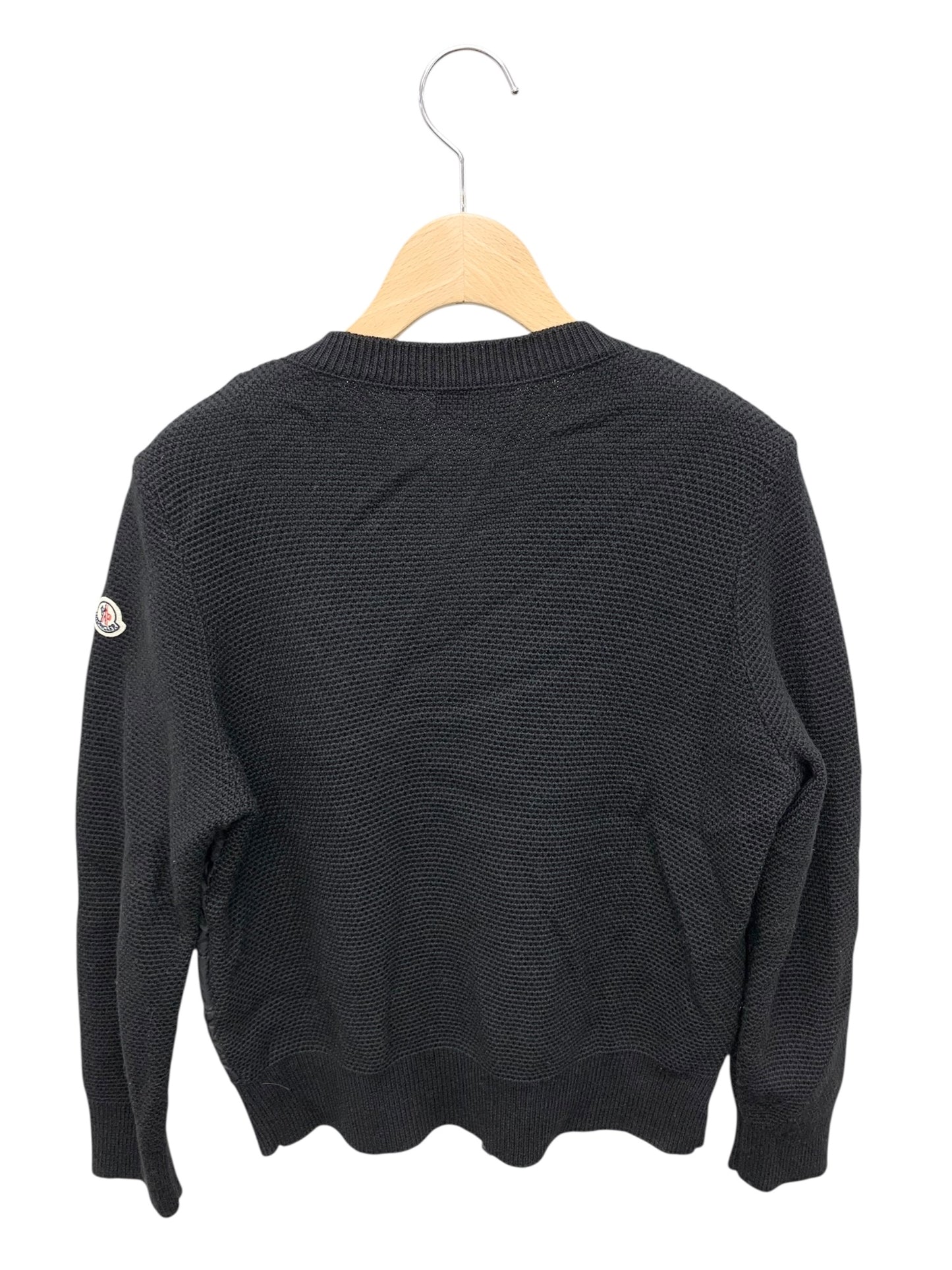 モンクレール MAGLIONE TRICOT ALLA COREANA C20930474800 98125 ジャケット M ブラック ニット切替ダウン ITHMUPVI2M28