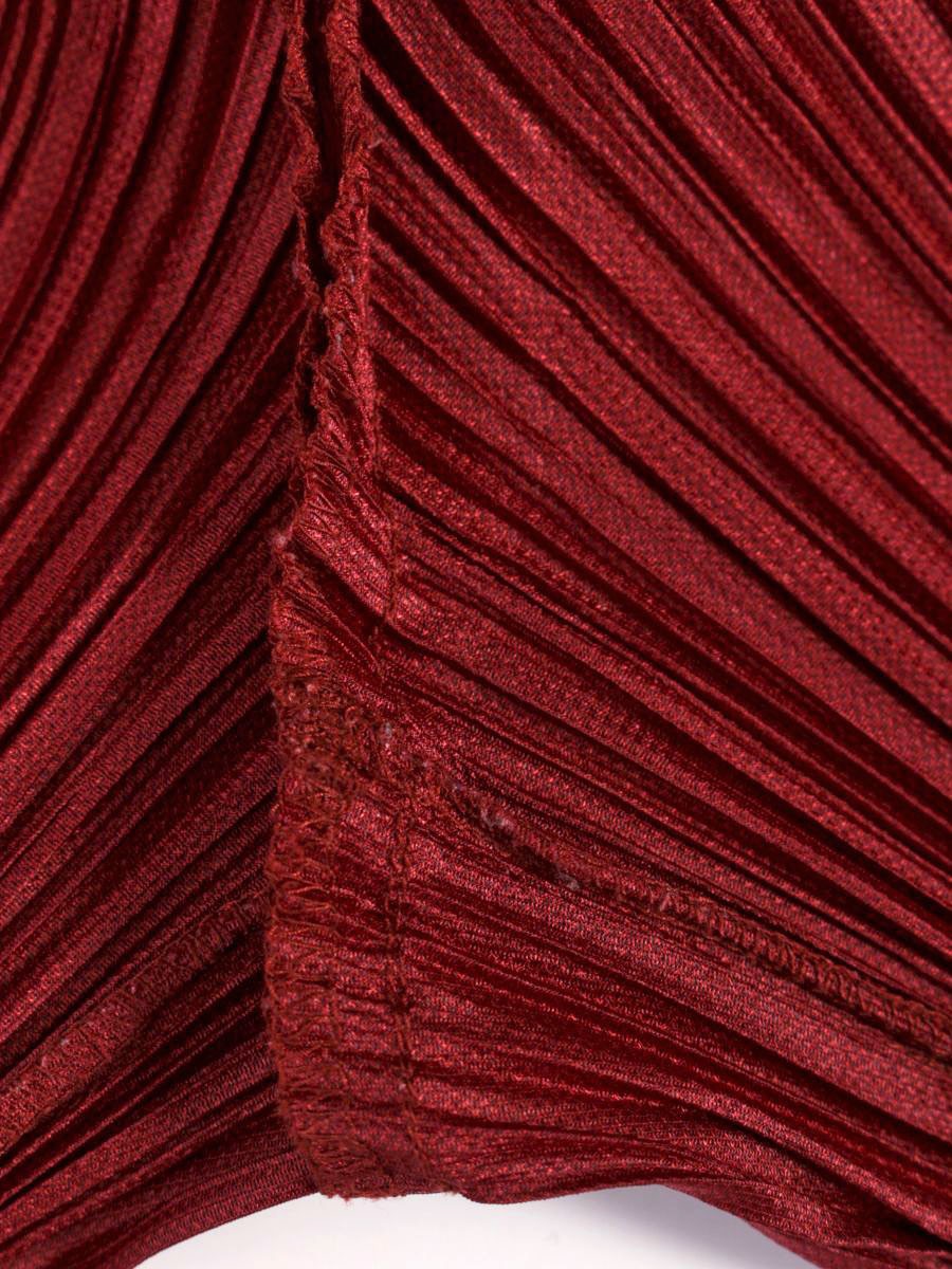 プリーツプリーズイッセイミヤケ PP93-JF452 パンツ 1 レッドブラウン プリーツ ITZUMBKN9JKD