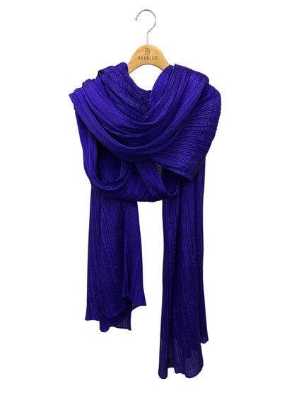 プリーツプリーズイッセイミヤケ PP64 ブルー プリーツ ワンピース ストール ITUFESH7YZ0G