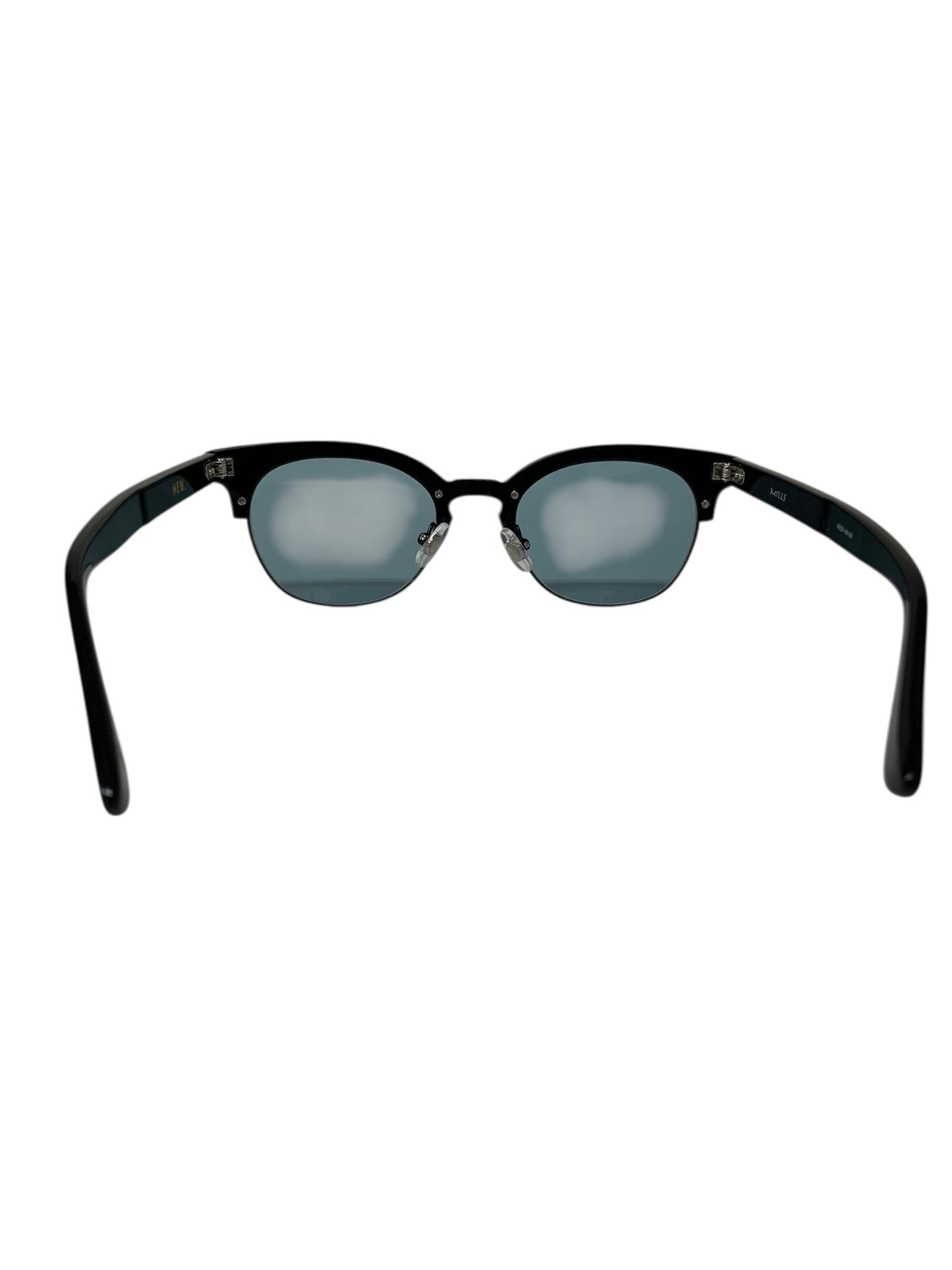 ニュー MILLS サングラス ブラック コンビフレーム フルリム ウェリントン ITYLM64FN7BI