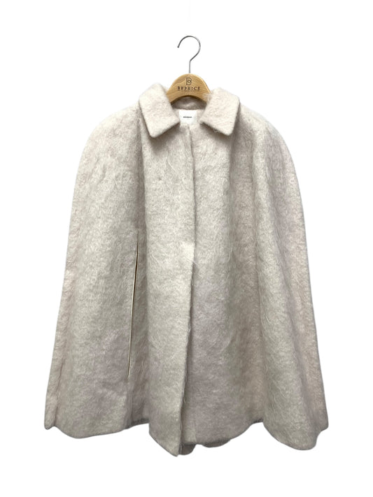 ヨリ shirocon SC2125-012AW ポンチョ F ホワイト ケープコート ウール モヘア混 ITM38BOLTRIB