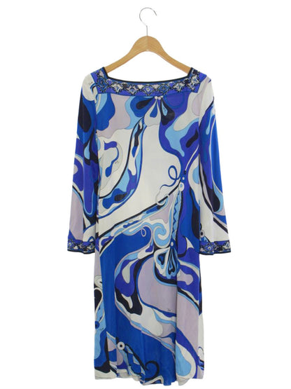 エミリオプッチ 11RL70 ワンピース 36 ブルー ITXIZCYMFKS8