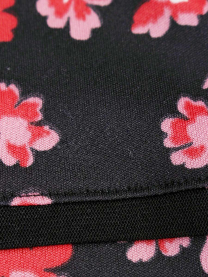 ギャラリービスコンティ 1298014 ワンピース 3 ブラック フラワープリント ITO9LTMKD41S