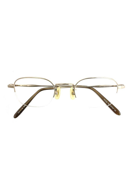 金子眼鏡 BWG VINTAGE KV-112 メガネ ゴールド コンビフレーム ハーフリム（ナイロール）スクエア ITTGRGE2K0T4