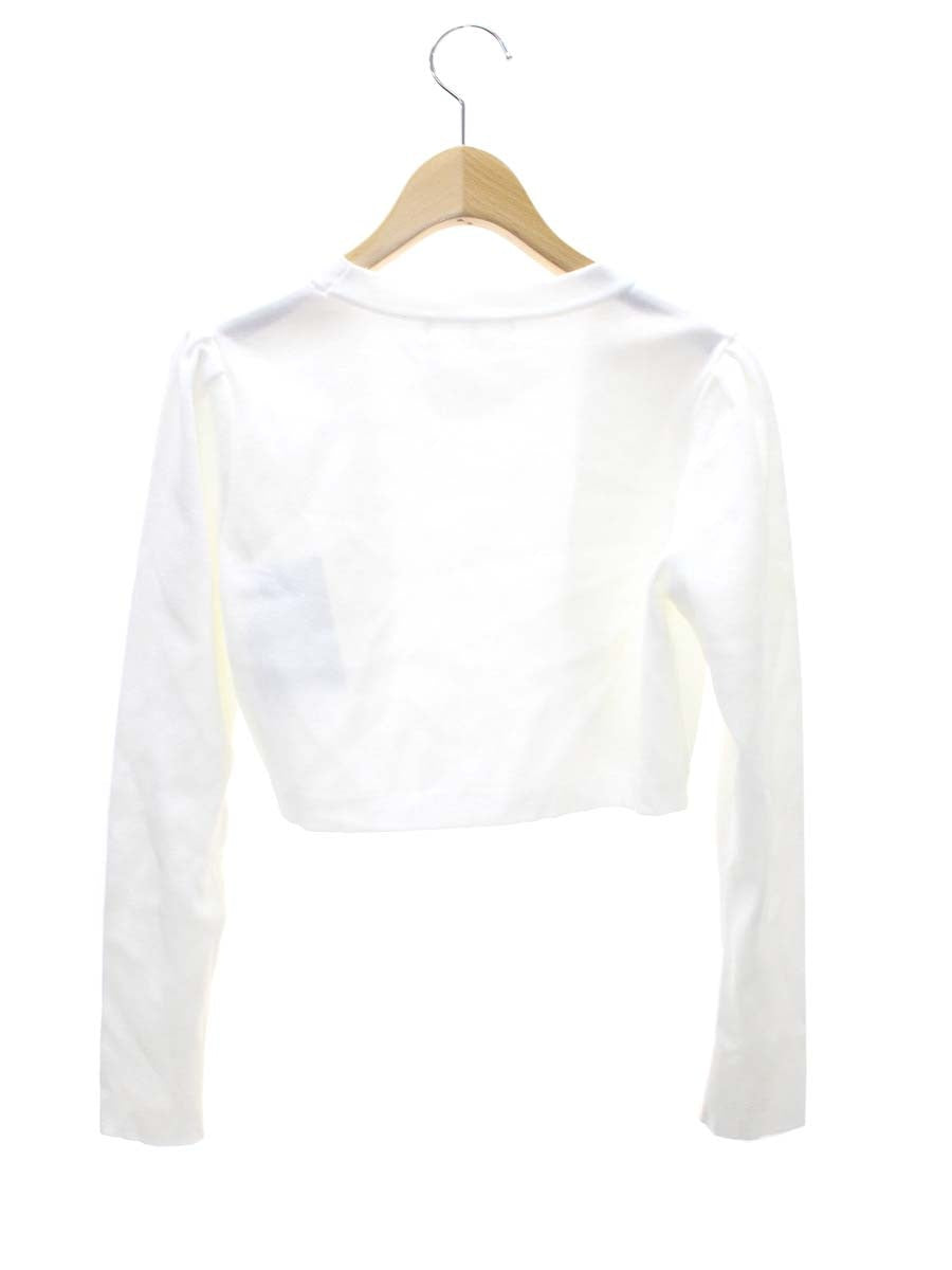 ルネ 6612820 カーディガン 36 ホワイト ニット ボレロ ITHSXENUSE64