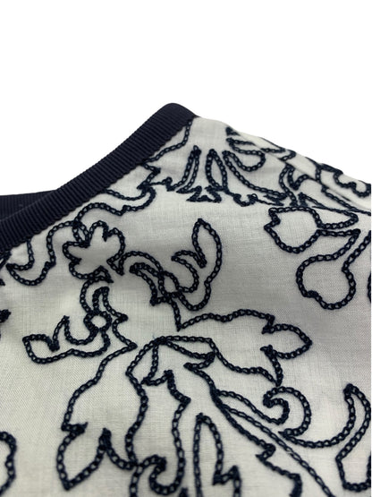 ブールジュ 刺繍フレンチスリーブワンピース 1504062 13+ ホワイト 25SS レリアン ITOJVWWCLJZ3
