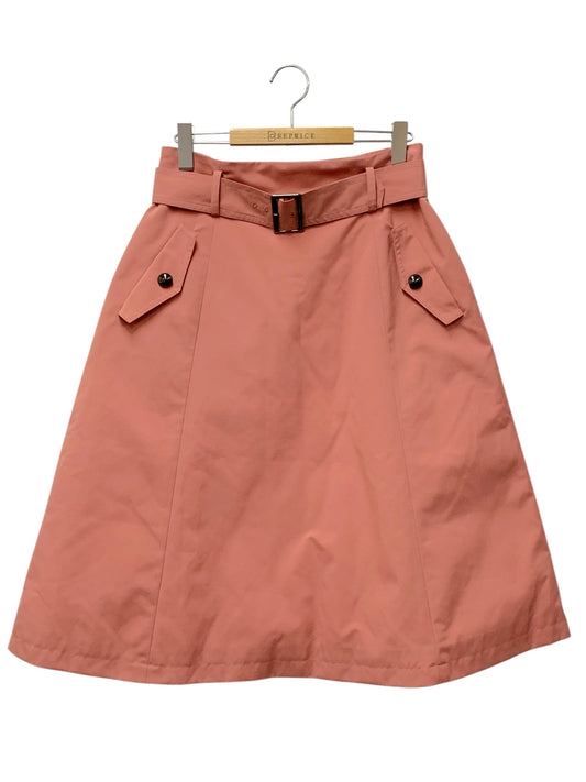 エムズグレイシー 917536 スカート 40 ピンク ダウン フレア ベルト付き IT8C3W9AFOG8