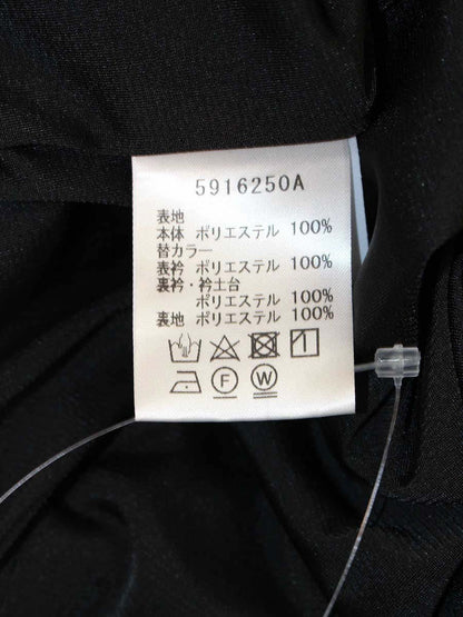 ルネ basic 5916250A ワンピース 34 ブラック フラワーボタン ITYUN2KR2DYG