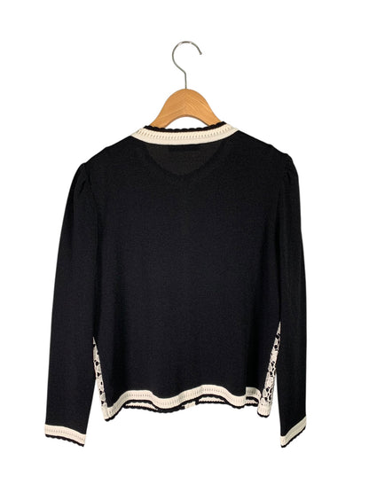 ルネ Lace Knit Cardigan 6412540 カーディガン 38 ブラック ITAPQQALT94B