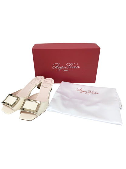 ロジェヴィヴィエ トランペット パテントレザー ミュール RVW74839190D1PC019 36 アイボリー IT4UYZBM01NG