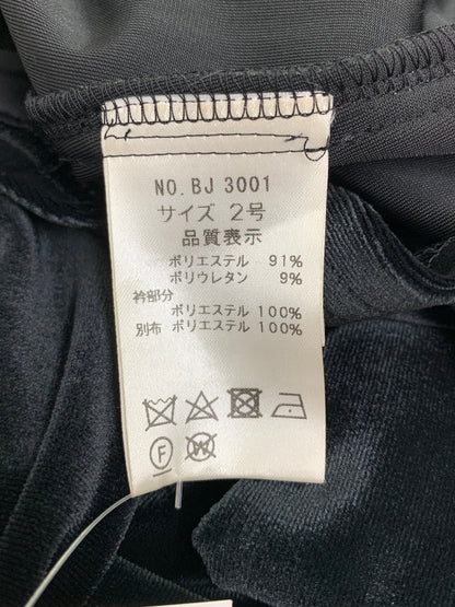 ポンヌフ BJ3001 カットソー 2 ブラック 衿付き ベロア IT2R7WBKK2LW