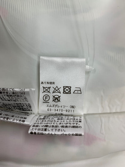 エムズグレイシー Garden Flower Dress 811344 ワンピース 36 ホワイト リボン 花柄 ITBAGN7A040C