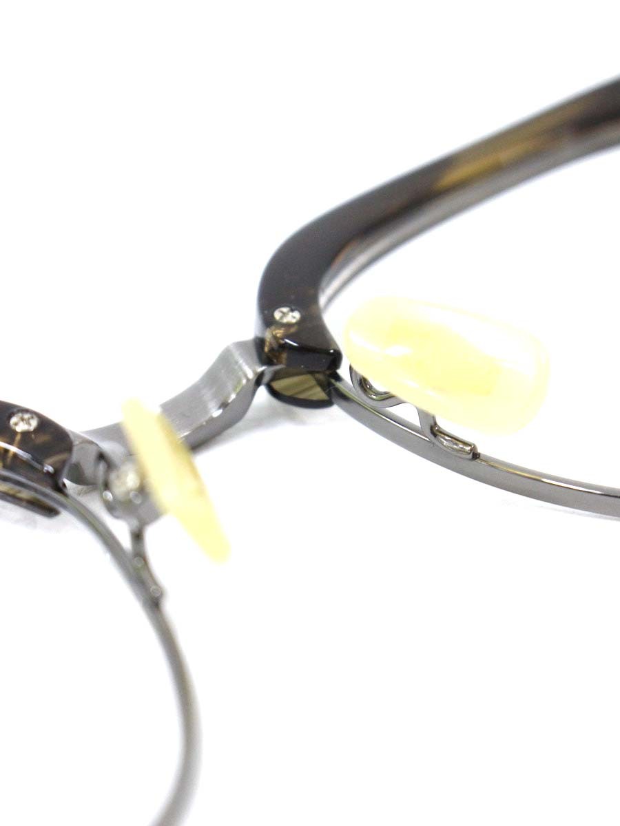 金子眼鏡 VINTAGE KV-174 メガネ ブラウン/メタルシルバー サーモントブロー ITCXQHIA0ACG