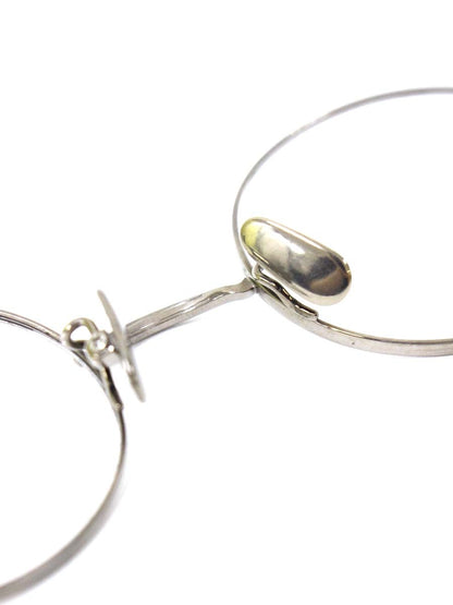 オーマイグラス東京 LS-1 メガネ シルバー Oh My Glasses TOKYO × less is_jp チタニウムフレーム フルリム ラウンド IT3P4Z94DLNU