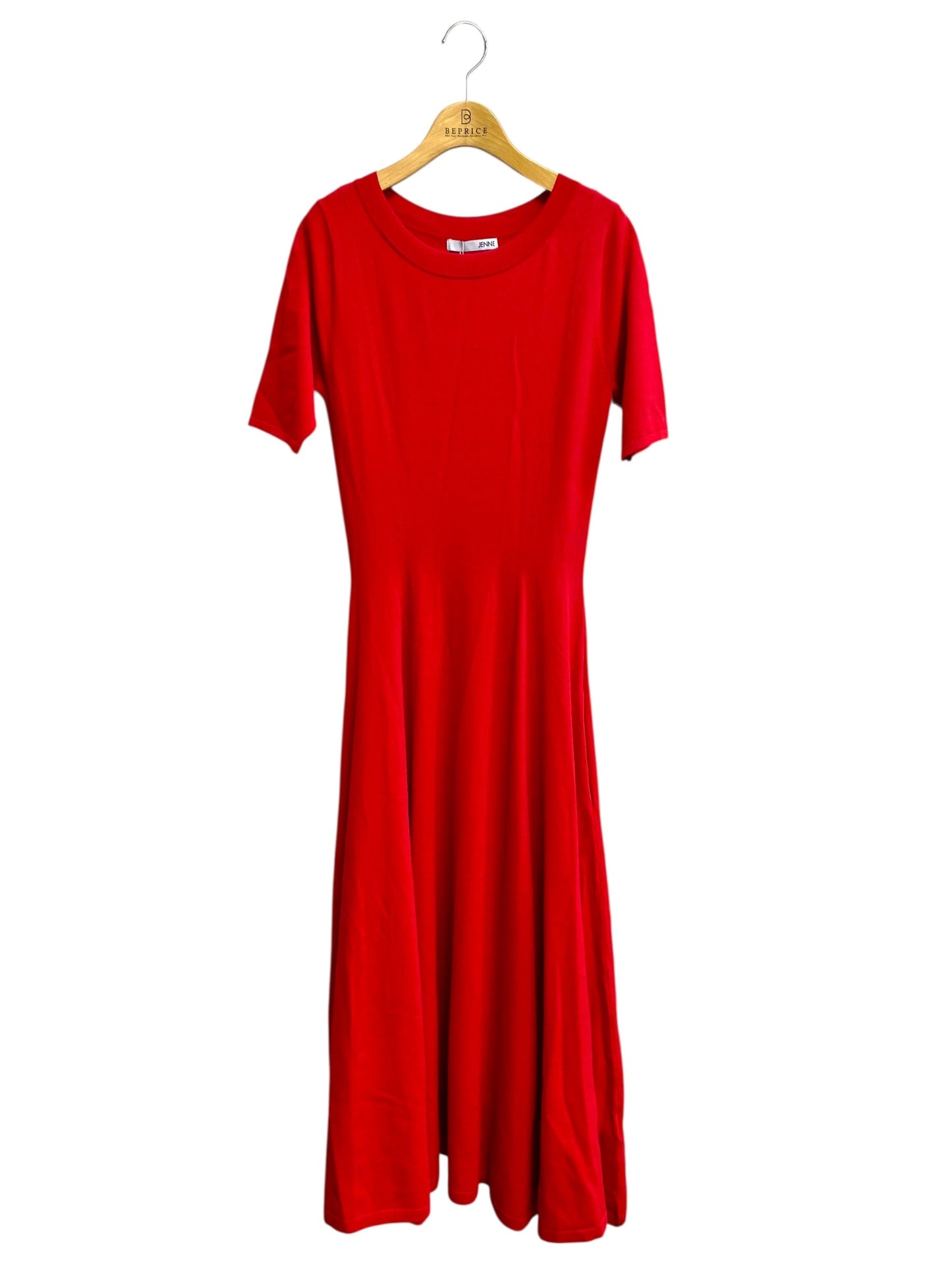 ジェンヌ 美ラインニットワンピース gfa24ss-op01 L レッド IT0X8PSZNPWJ 【SALE】
