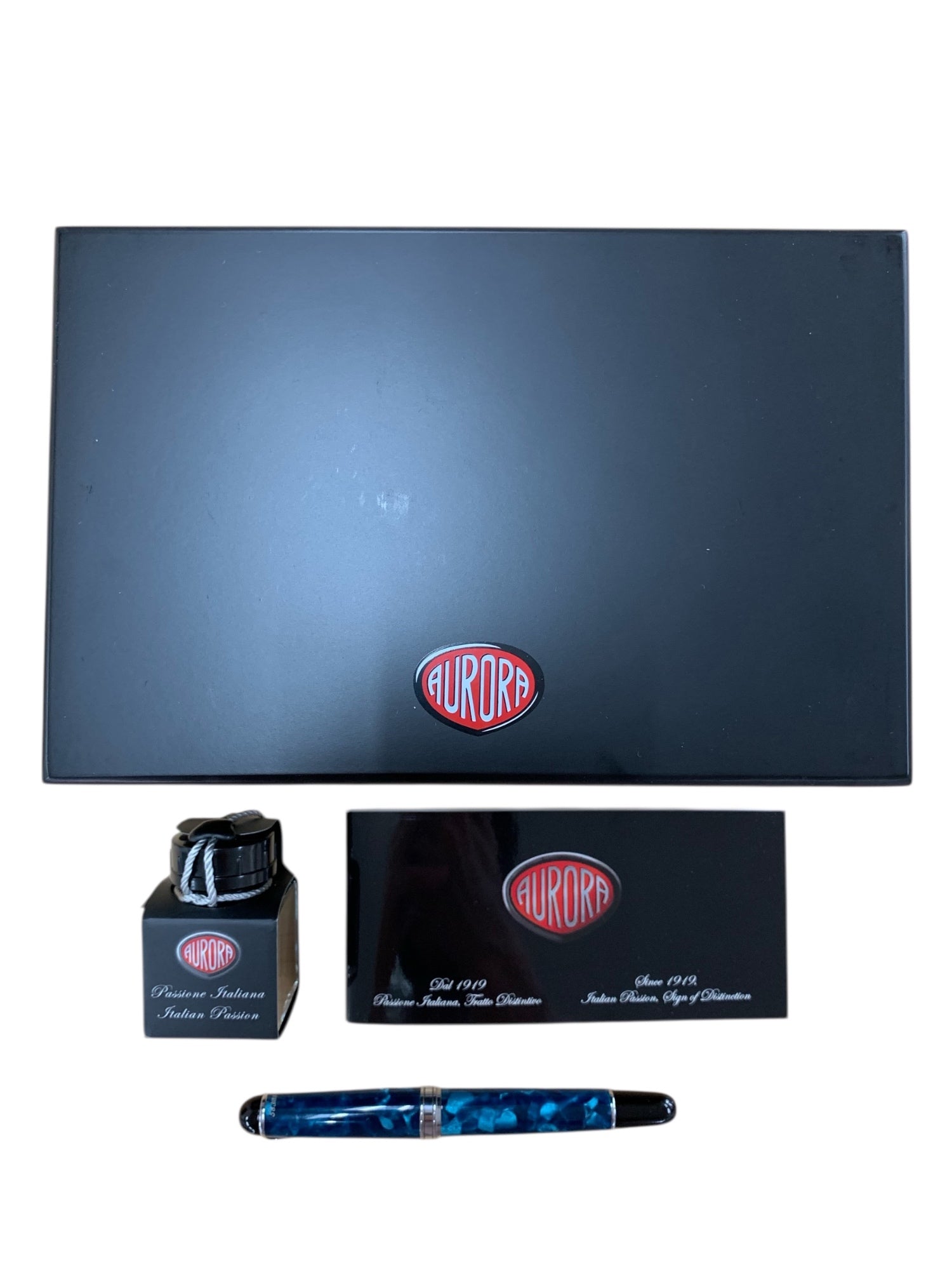 アウロラ 万年筆 ネットゥーノ 限定88 ブルー F 18K | 中古ブランド品