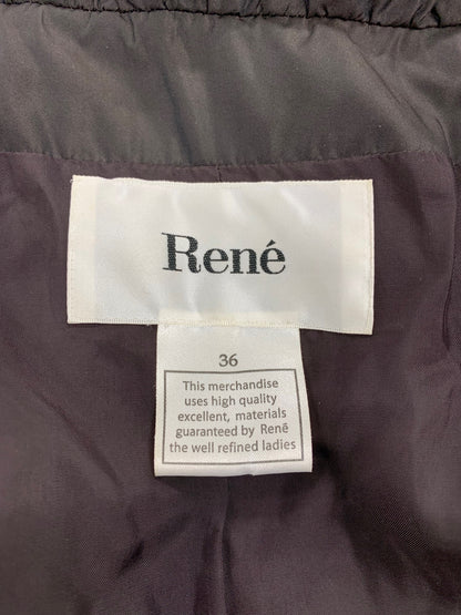 ルネ ロイヤルスウィート ダウンコート 6638470 36 ブラウン ナイロン ITQ2IGKYFBY8