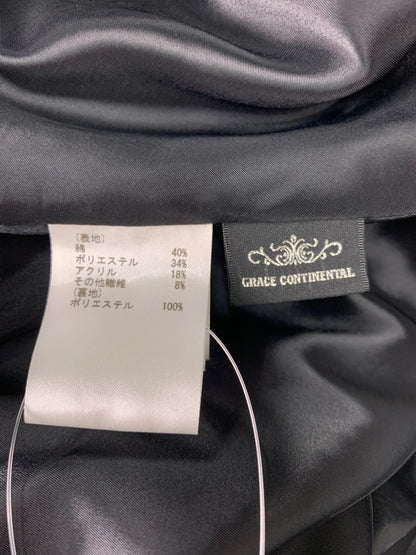 グレースコンチネンタル タックフレアジャガードスカート 0122421016 36 ブラック ITRN9KTX216Q