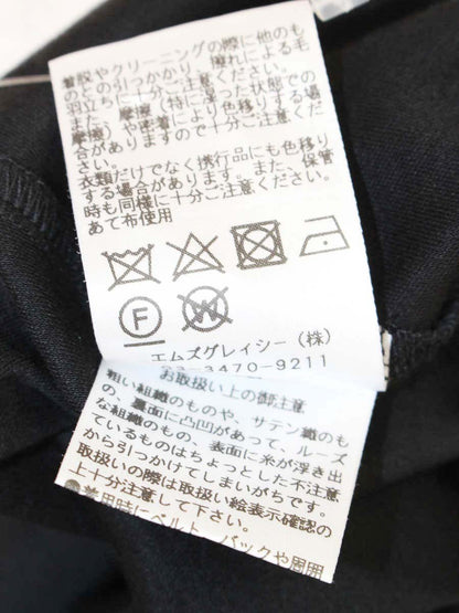 エムズグレイシー 815333 Tシャツ カットソー 40 ブラック 袖リボン ITE5B3ZCLD44