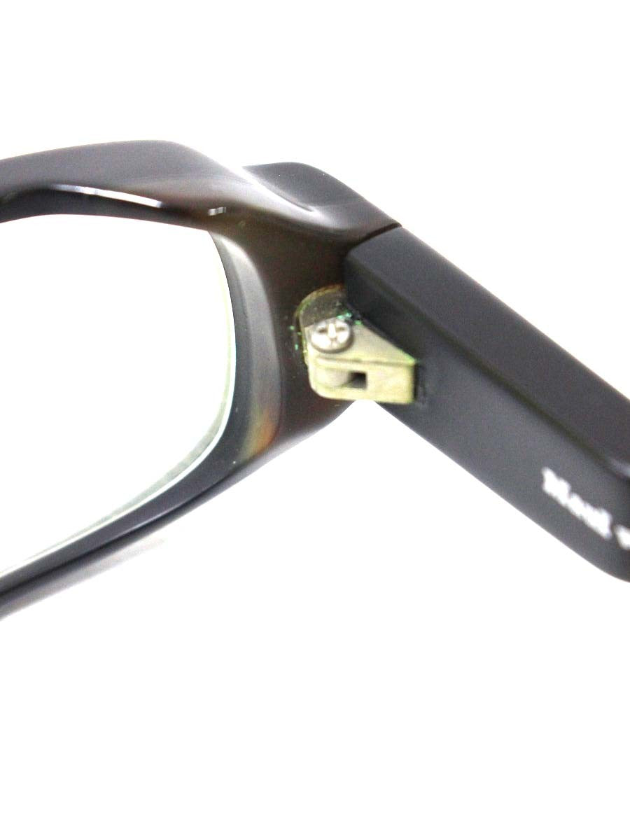 レスザンヒューマン MauI waUie メガネ ブラック セルフレーム フルリム スクエアシェイプ ITDA7KJGH2AK