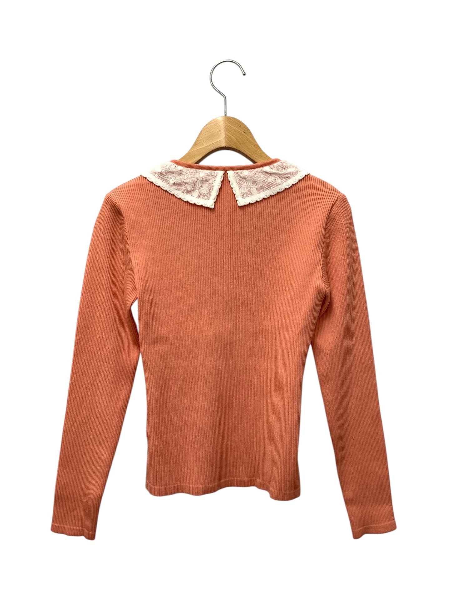 ルネ basic 5112020 カーディガン 34 ピンク レース パールボタン ITR3EGHWYZHU 【SALE】